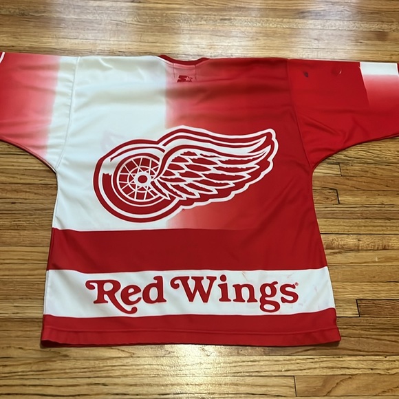 Vintage Detroit Red Wings Jersey / AOP / STARTER / Large / 90s - Picture 6 of 10